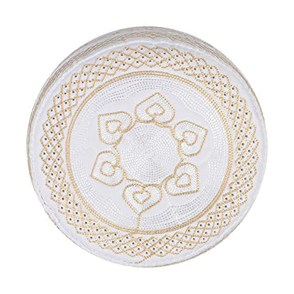 TINAYAUE Men Islamic Worship Prayer Headwear Eid Ramadan Prayer Muslim Cap Saudi Arabia Kufi Hat Mosque Madrassa Egyptian Hat - color: Yellow