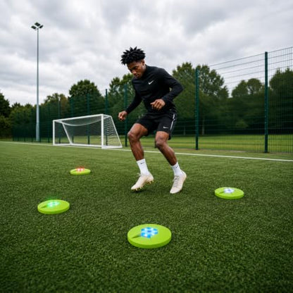Sports Reaction Agility Lights Training Kit Improves Reaction Time & Agility for Athletes, Physical Therapists & Fitness Trainers Sports. 2 Sets - Applied Pod Base