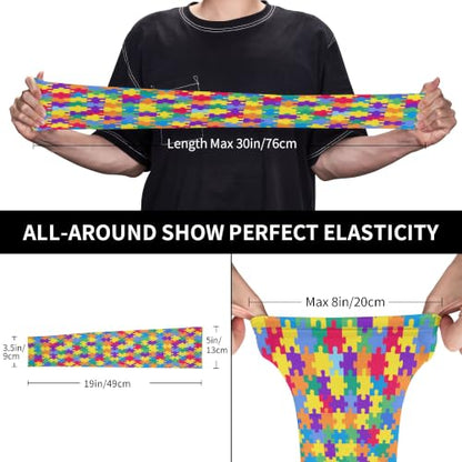 Arm Sleeves Outdoor Garden Sports Cooling Sun Sleeve for Women Men Farm - color: Autism Puzzle