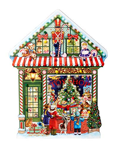 Vermont Christmas Company Toy Shop Wooden Advent Calendar - Countdown to Christmas Year After Year with this Family Heirloom - 15" x 20"