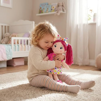 June Garden 14" Best Big Sister Sophie - Soft Cuddly Plush Doll Gift for Girls - Huggable Rag Doll - Pink M - color: Pink, size: Medium