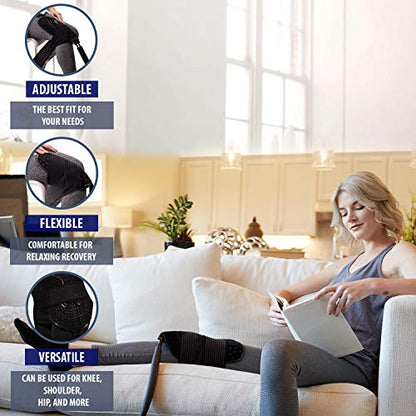 Cold Water Therapy Versatile-Fit Pad for PMT Cryotherapy Unit - Post Surgery and Injury Recovery - Pad Only for Circulating Ice Machine for Knee, Shoulder Pain Relief - with Custom couplings - style: Universal pad