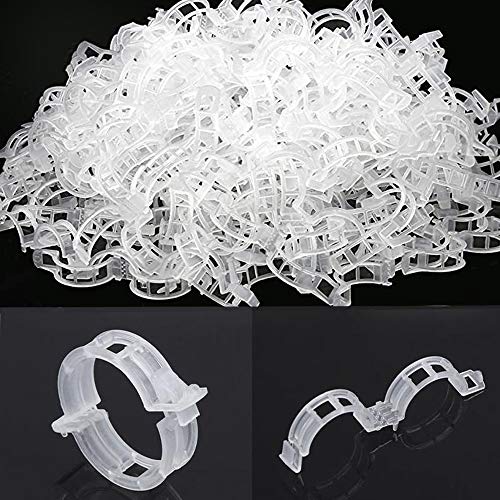 OJYUDD 300 PCS Plant Support Garden Clips,Tomato Vine Clips,Durable Crop Clips in White for Flower Vine Twine Tomato Orchid to Grow Upright and Healthier - color: White, size: 300 Pcs