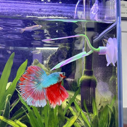 SLSON 2Pack Betta Bed Leaf Hammock Soft Silicone Leaf Pad for Betta Fish Rest Aquarium Plant Ornaments Fish Tank Decorations