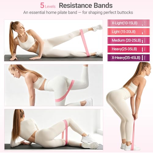 Pilates Kit for Home Workouts,Pilates Equipment for Women with 15" Ring | Pilates Ring with Smart Counter & Timer,Pilates Resistance Bands, Ball 9.8" Socks,Core Sliders Pilates Starter Kit for Women