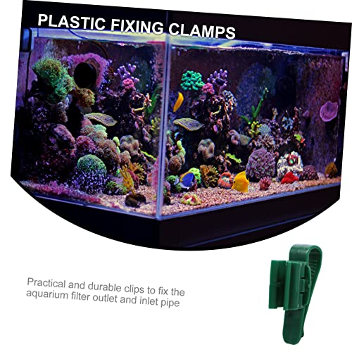 KESYOO 4pcs Fish Tank Clips Multifunctional Plastic Fixing Clamps for Secure Inlet and Outlet Hose Mounting Aquariums Easy Installation