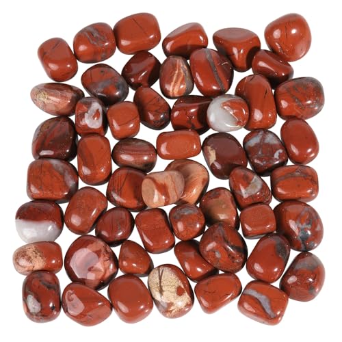 Sportmusies 1lb Natural Polished Crystals for Home Decoration, Red Jasper | Crystals for Reiki Healing Chakra Balancing, Minerial Stone Specimen, Rocks for Zen Garden Vase Filler Jewelry Making Crafts - color: Red-2