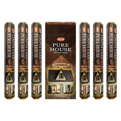Pure House Incense Sticks and Incense Stick Holder Bundle Insence Insense Hem Incense Sticks - color: Pure House