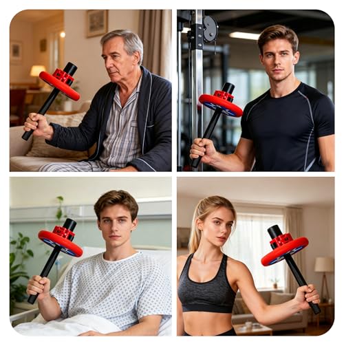 Wrist Strengthener & Forearm Exerciser, Practical Grip Training Device for Beginners & Professionals, Household Arm Strength Workout Gear, Fits 2-Inch Common Weight Plates - color: A2