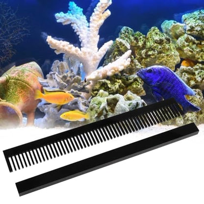 12.6 Inch Black Acrylic Overflow Bar Shrimp Protection Removable Design Fish Tank Weir Comb Overflow Prevention