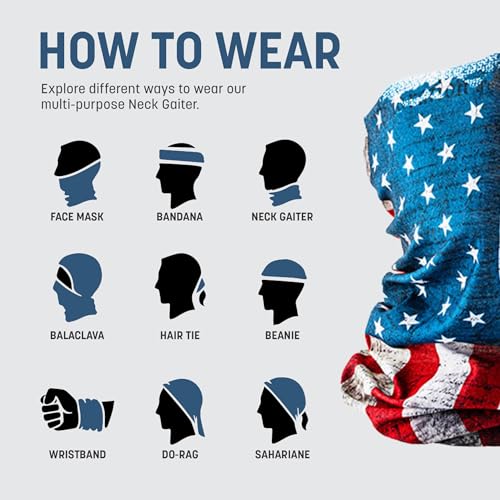 S A Soul of Adventure Single UV Face Shield | UV 30+ Multipurpose Neck Gaiter Balaclava for Adults - color: Solid Navy