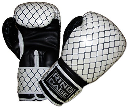 Gym Training Stand-Up Boxing Gloves - color: Cage Printed, size: Regular weighs 12oz