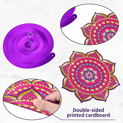 Zonon 52 Pcs Eid Mubarak Decorations Arabian Nights Party Decoration Ramadan Mubarak Hanging Swirls Ceiling Foil Party Decor for Indian Moroccan Princess Birthday Supplies