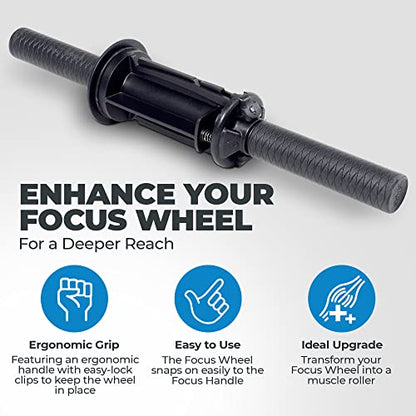 Chirp Focus Muscle Roller Handle for 4" Focus Wheel, 15.5" - style: Muscle Roller Handle Only