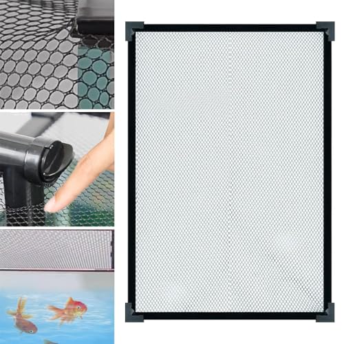 Aquarium Screen Top Cover Protective Net Anti Jumping Tear Resistant Aquarium Screen Top Cover DIY Kit Fish Guard Easy to Use, 60cmx45cm