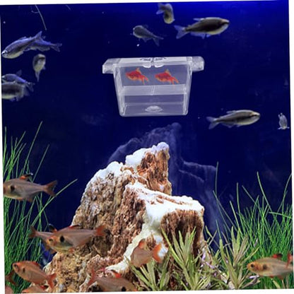 Self-Floating Fish Breeding Box Double-Layer Fry Incubator for Betta Fish Aquarium Nursery Divider with Easy Access