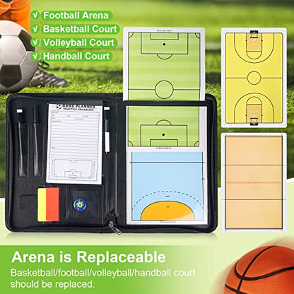 Pure Vie Portable Magnetic Soccer Coaching Board Football Tactics Clipboard | Soccer Strategy Whiteboard for Coaches Training and Matches, Dry Erase Board with Magnet, Pen Football Sport Coach Must Haves - color: 20.87'' X 12.20''