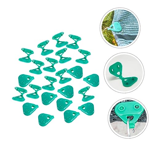 Ciieeo 50pcs Shade Cloth Clips Plastic Mesh Clip for Garden Netting Greenhouse Sunshade Tarp Easy to Install Reusable