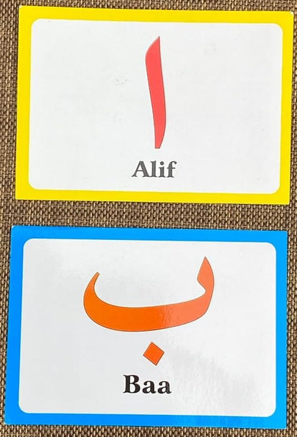 Arabic Alphabet Flash Cards (English and Arabic Edition)