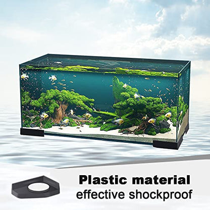 Aquarium Corner Protectors - 8pcs Anti-Vibration & Anti-Skid Pads, Guards for Fish Tank Stand Furniture