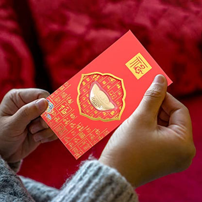NUOBESTY 2pcs Chinese Style Red Envelopes for Year Premium Money Packets Lunar Year Bags Unique Patterns for Cash Spring Festival Celebrations