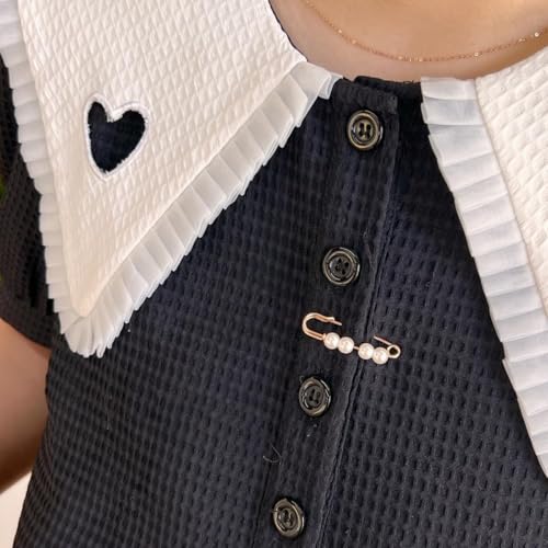 15PCS Pearl Brooch Safety Pins, Pant Waist Tightener Sharp Pins for Sweater Shawl Collar Dress Cardigan Shirt Jeans Clothes Accessories Decoration for Women - style: Fashion