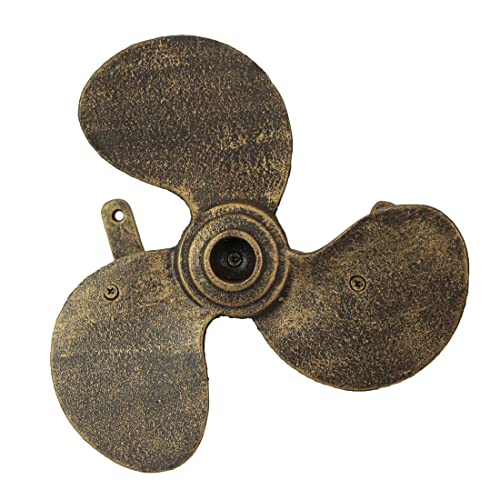 Garden Hose Holder Boat Propeller 10.5 Inch Cast Iron Bronze - color: Boat Propeller - Bronze