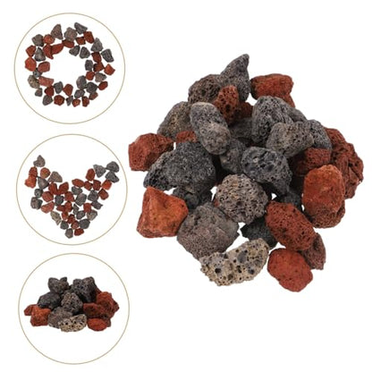 Happyyami 1set Decorative Volcanic for Fish Tank and Aquarium Accessories for Landscaping and Planter Decor