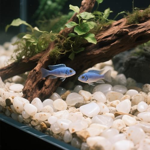 0.96LB Natural Crushed Stones Aquarium Gravel Vase Filler Succulent Rocks Fish Tank Decor Pebbles Polished Irregular Shaped Bulk - White - color: White