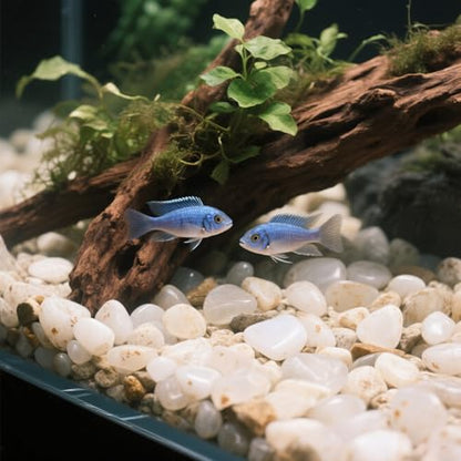 0.96LB Natural Crushed Stones Aquarium Gravel Vase Filler Succulent Rocks Fish Tank Decor Pebbles Polished Irregular Shaped Bulk - White - color: White