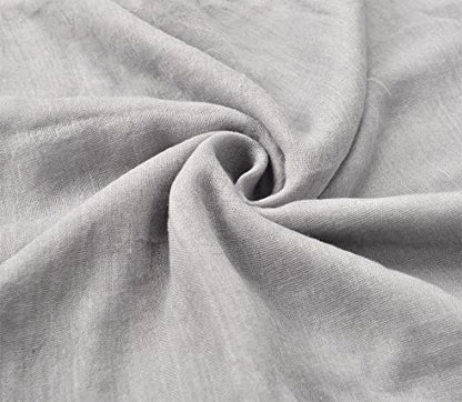 woogwin Women's Scarf Lady Light Soft Fashion Solid Shawl Wraps - color: Gray