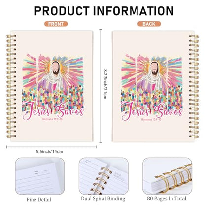 INCOK Inspirational Bible Verse Journal - In the Chaos, His Grace Covers Me Hardcover Journaling, Religions Gift for Women, Christian Notebook for Church Notes Scripture Study Stationery Supplies - color: In the Chaos, His Grace Covers Me