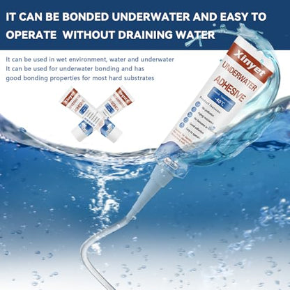 120ml Aquarium Silicone Sealant Clear, Underwater Sealant | Strong Adhesion Fish Tank Sealant for Fish Tank,Swimming Pools,Spa Pools,Underwater Equipment