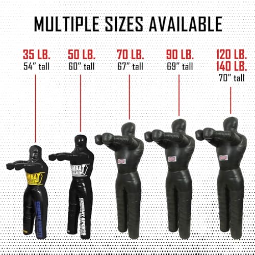 Combat Sports Legged Grappling Dummy – 35 to 140 lb Nylon Training Partner for MMA, Jiu-Jitsu, Wrestling, Takedowns, Throws, Submissions & Striking - size: New, 35 lbs