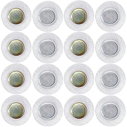 8Sets Hidden Magnetic Snap,Invisible Magnets Sew in PVC for Thin Fabrics - style: PVC-Round