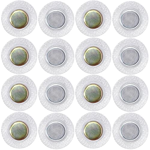 8Sets Hidden Magnetic Snap,Invisible Magnets Sew in PVC for Thin Fabrics - style: PVC-Round