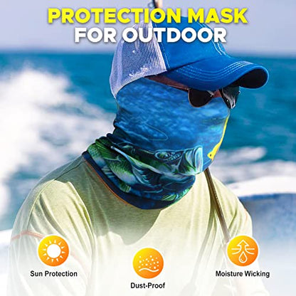 JOEYOUNG Headwear, Bandana, Neck Gaiter Head Wrap Headband Balaclava Magic Scarf - color: A-camouflage Geometry