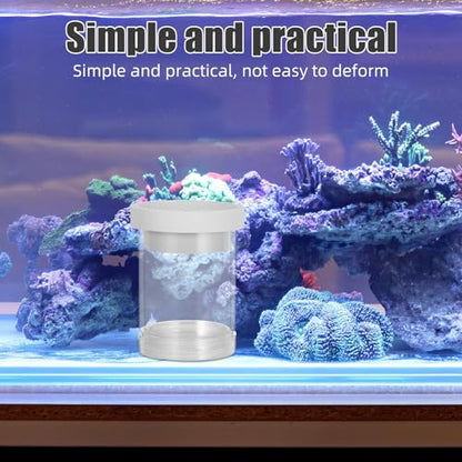 Floating Fish Breeding Isolation Box and Egg Incubator System, Small White Aquarium Hatchery Tank Divider for Guppy Fry Nursery and Fish Tank Separation