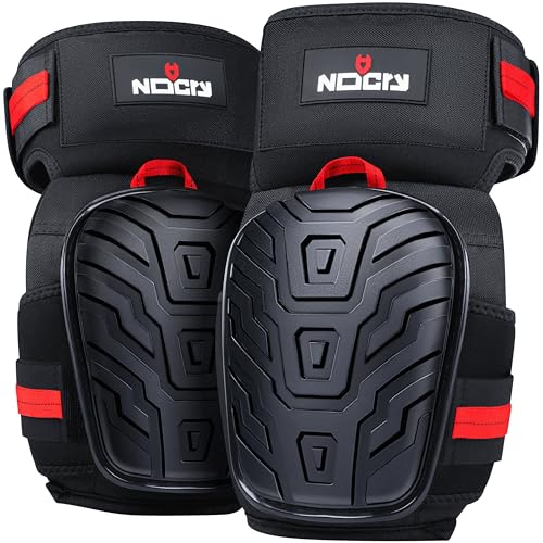NoCry Professional Knee Pads for Work for Men — Adjustable Thigh and Shin Straps, Heavy-Duty Shell, and Thick Foam & Gel Cushioning — Ideal for Construction and Gardening - style: Original