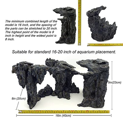 Fish Tank Decor Rocks.Aquarium Decoration Model.Easy and Quick Solution for Aquascaping.(Cave of Gods)