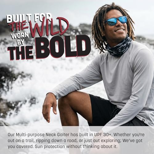 S A Soul of Adventure Single UV Face Shield | UV 30+ Multipurpose Neck Gaiter Balaclava for Adults - color: American Flag