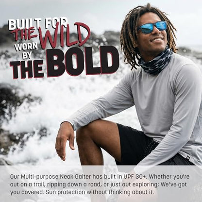 S A Soul of Adventure Single UV Face Shield | UV 30+ Multipurpose Neck Gaiter Balaclava for Adults - color: American Flag