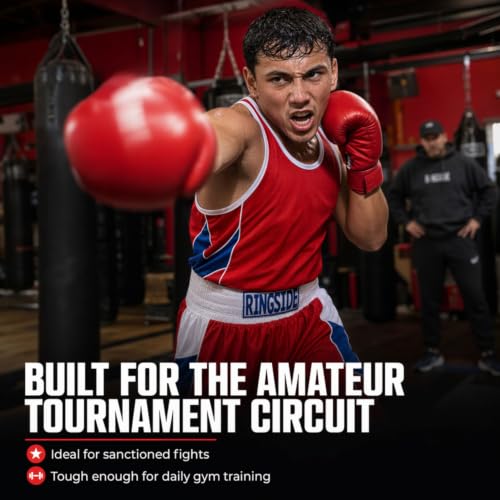 Ringside Reversible Red/Blue Boxing Competition Outfit for Adult and Youth - size: Small