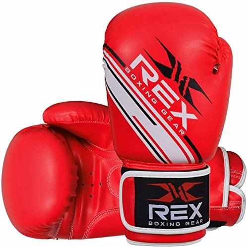 Rex Sports Boxing Wear Boxing Gloves Punching Bag Gloves, Sparring Gloves| Boxing Gloves for Boxers, Training Gloves Mitts for Sparring, Kickboxing, Fighting, Punch Bags and Focus Pads Punching