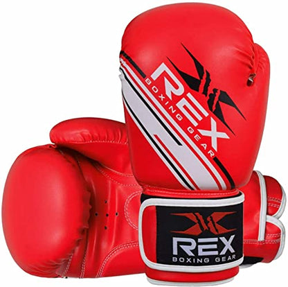 Rex Sports Boxing Wear Boxing Gloves Punching Bag Gloves, Sparring Gloves| Boxing Gloves for Boxers, Training Gloves Mitts for Sparring, Kickboxing, Fighting, Punch Bags and Focus Pads Punching