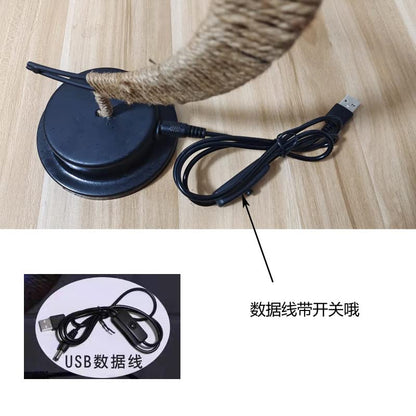 LED Decorative lamp Table lamp 3D Magic Moonlight Wrought Iron Night Light Christmas Home Decoration Birthday Gift USB Power Supply 5.5 * 5.1 * 11 inches （A Blue） - style: A Blue 1