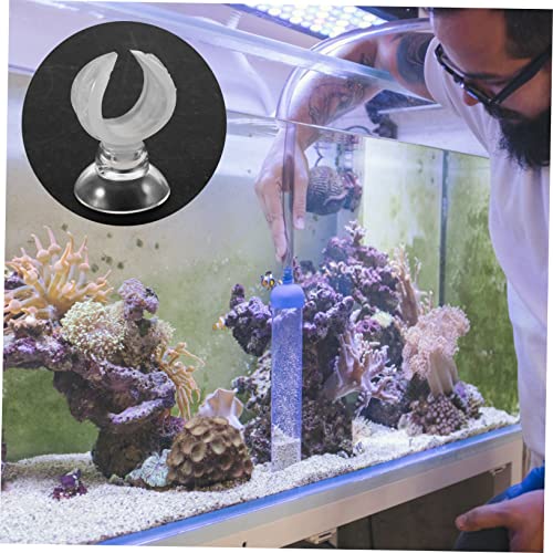 BESPORTBLE 4pcs Aquarium Suction Cup Clamp Clips Feeder Tube Holder for Air Tubing Organize Your Tank
