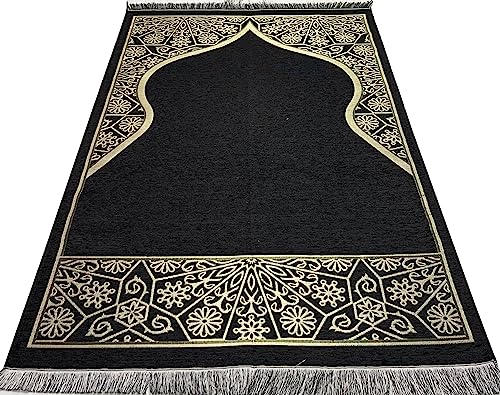 Modefa Islamic Men's Ihram Set for Hajj Umrah | Ehram Ahram Seamless Viscose from Bamboo + Cotton Towels 110 x 220cm | Prayer Mat, Bag, Kufi, Beads, Miswak, Belt | 7 Piece Combo Gift Set