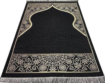 Modefa Islamic Men's Ihram Set for Hajj Umrah | Ehram Ahram Seamless Viscose from Bamboo + Cotton Towels 110 x 220cm | Prayer Mat, Bag, Kufi, Beads, Miswak, Belt | 7 Piece Combo Gift Set
