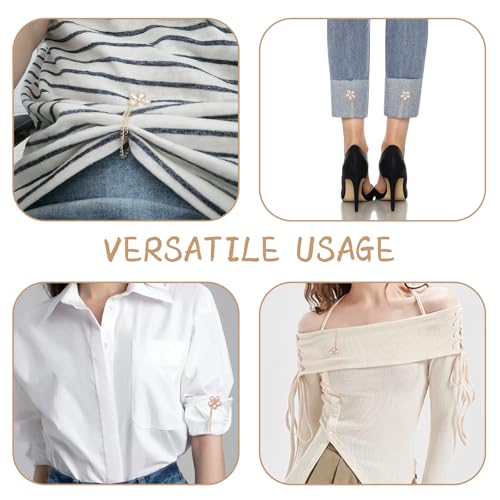 8Pack Magnetic Clothing Clips - Dress Sleeve Clips,Strong Hem Holder for Shortening and Decoration, for Women Girls